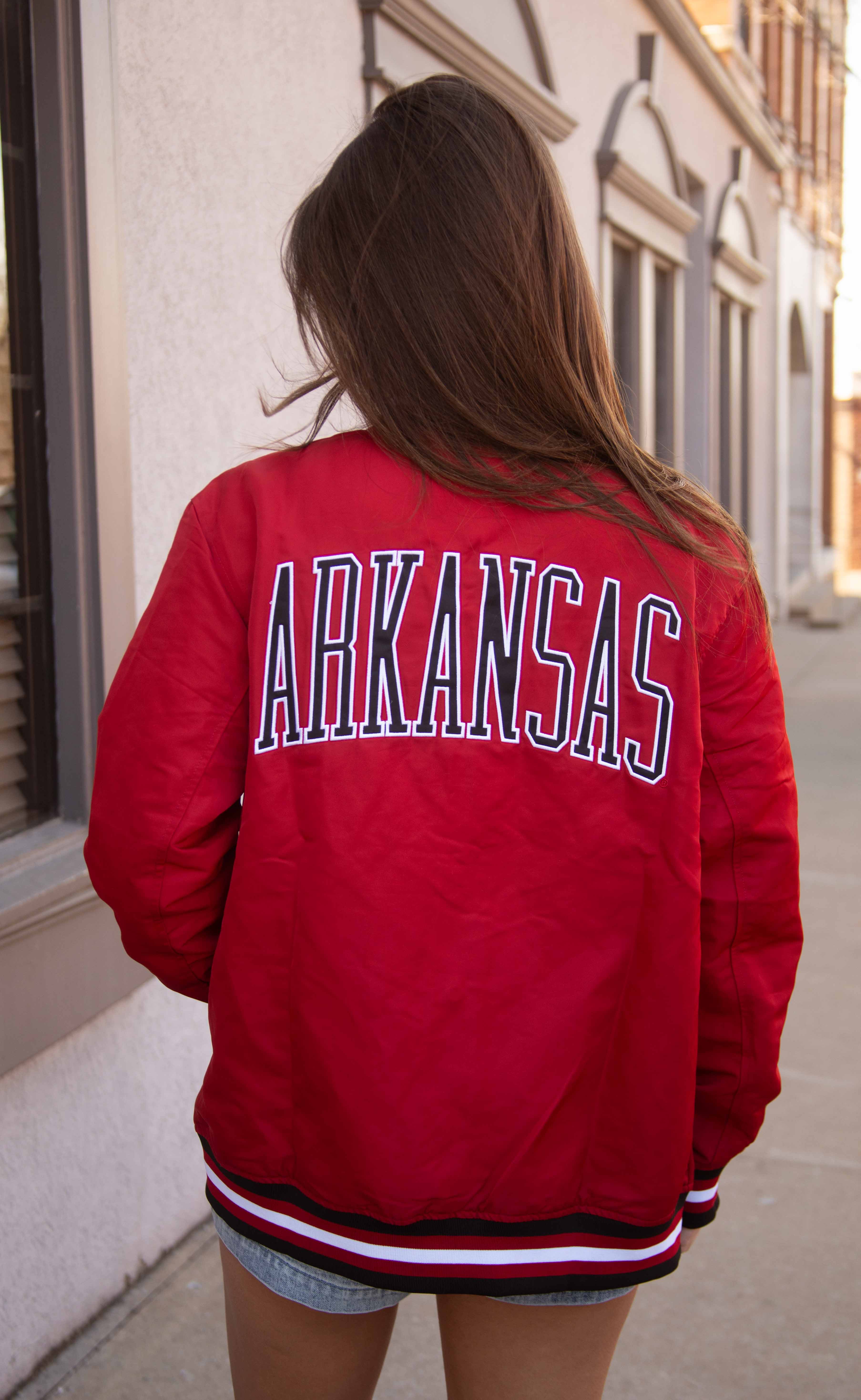 arkansas bomber jacket - leaning hog - Image 2