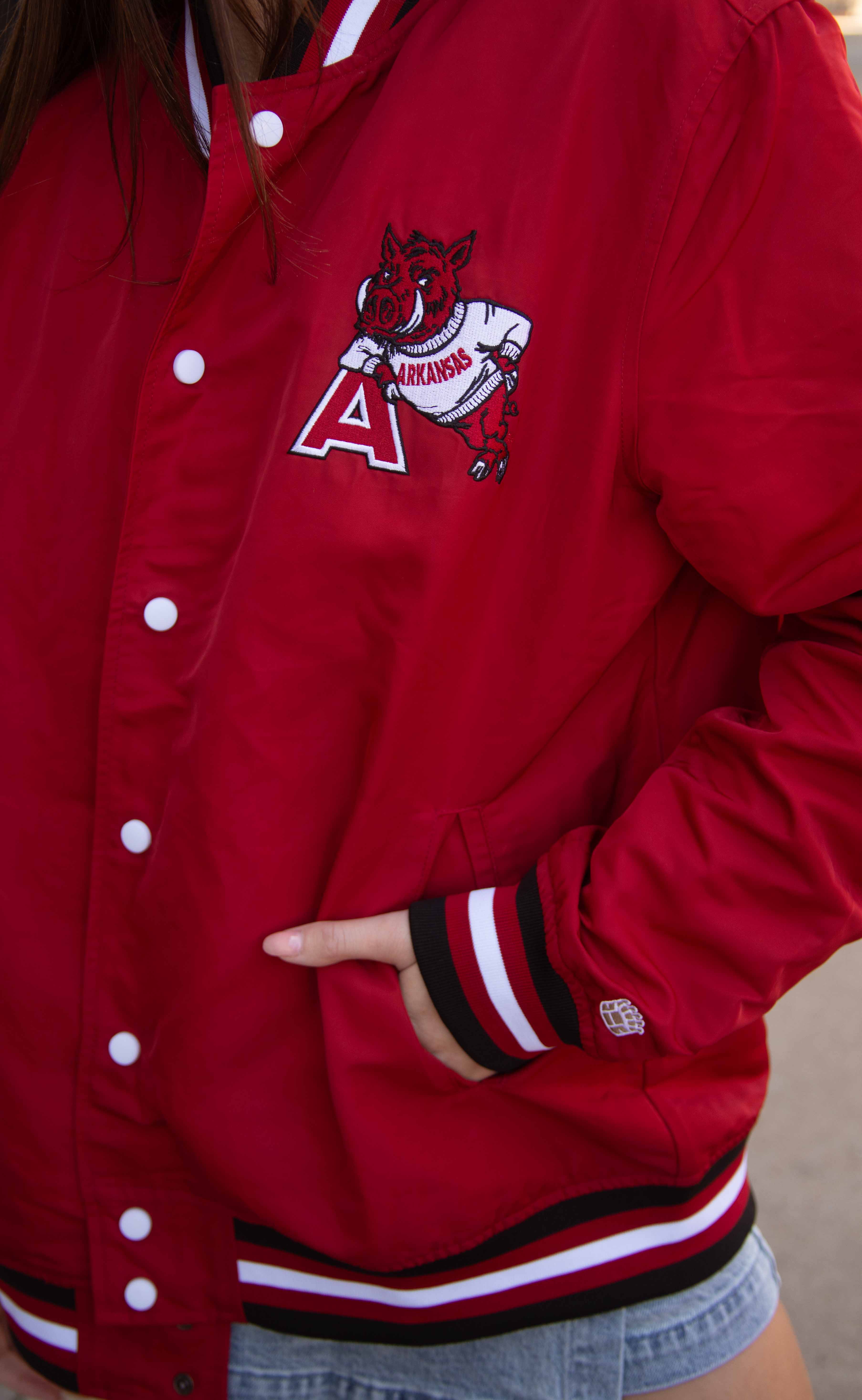 arkansas bomber jacket - leaning hog - Image 3