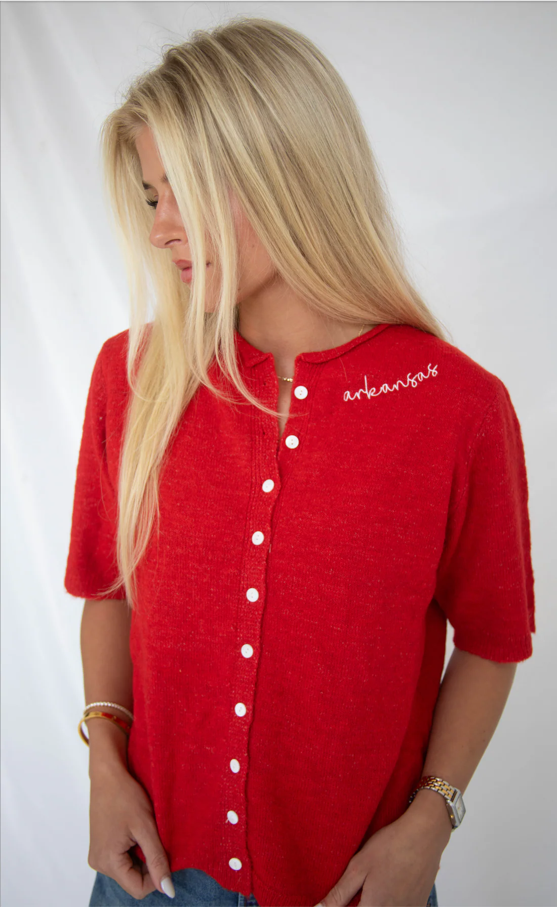 arkansas embroidered cardigan - Image 2