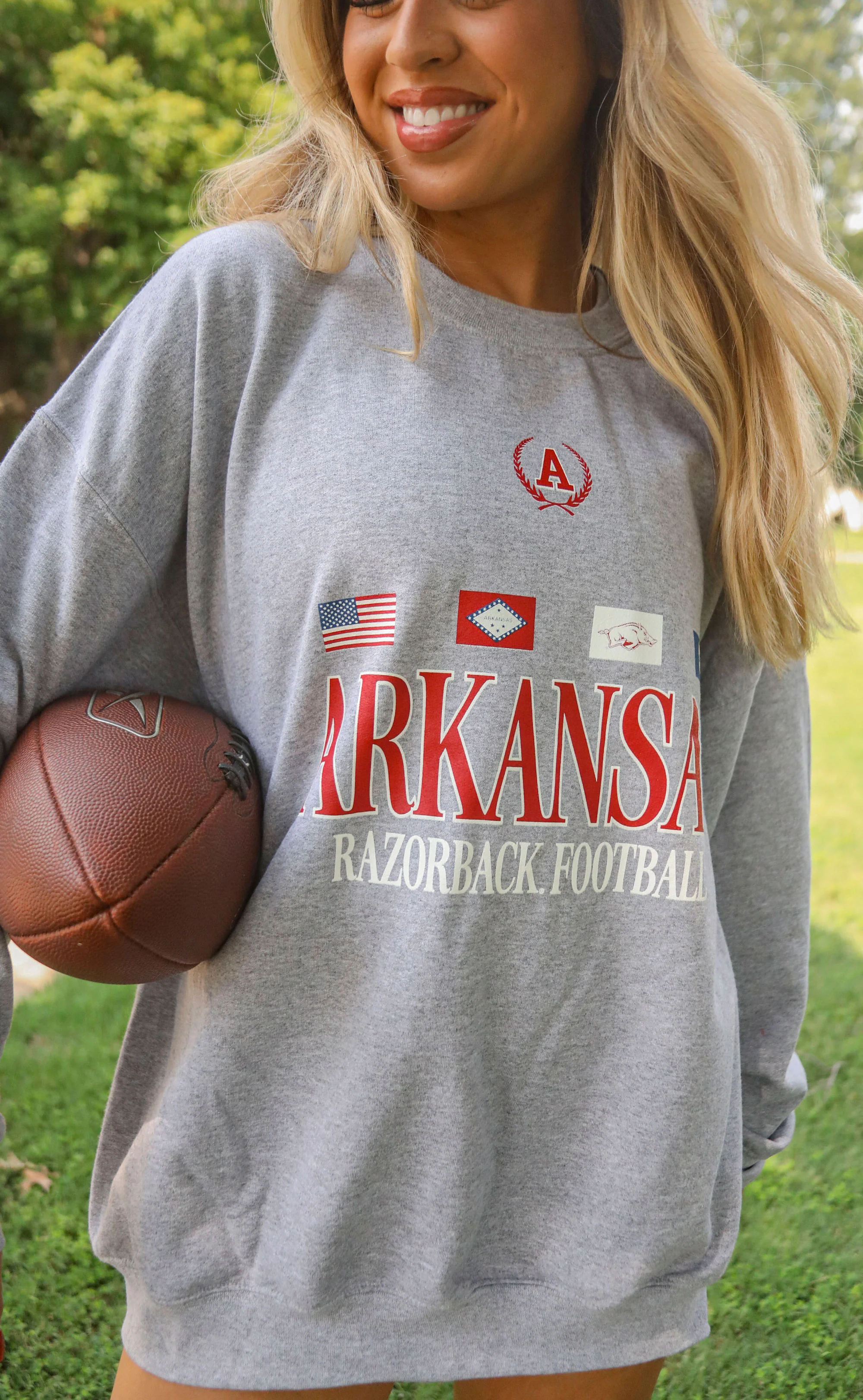charlie southern: arkansas flag sweatshirt - Image 2