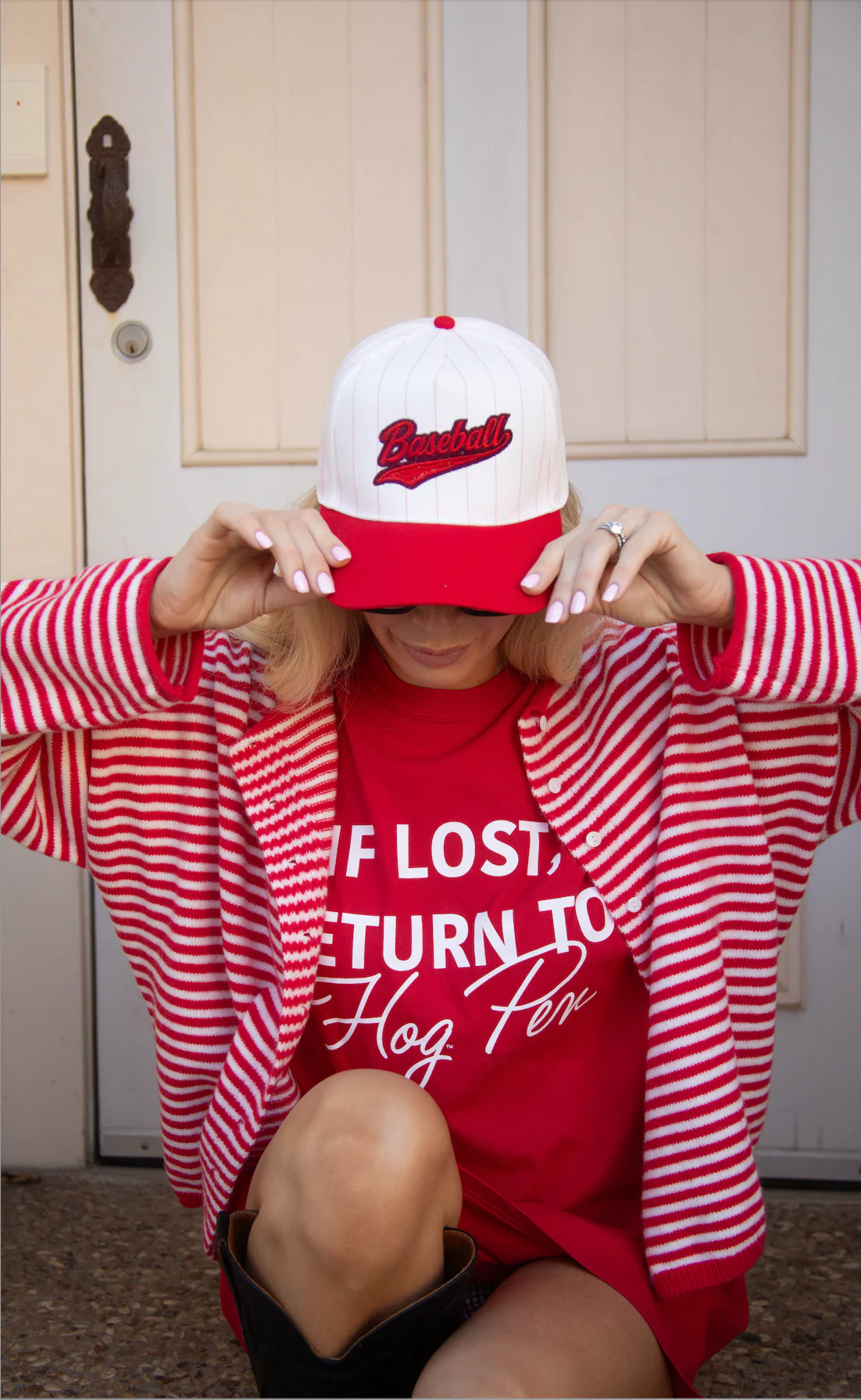 charlie southern: baseball pinstripe trucker - Image 2