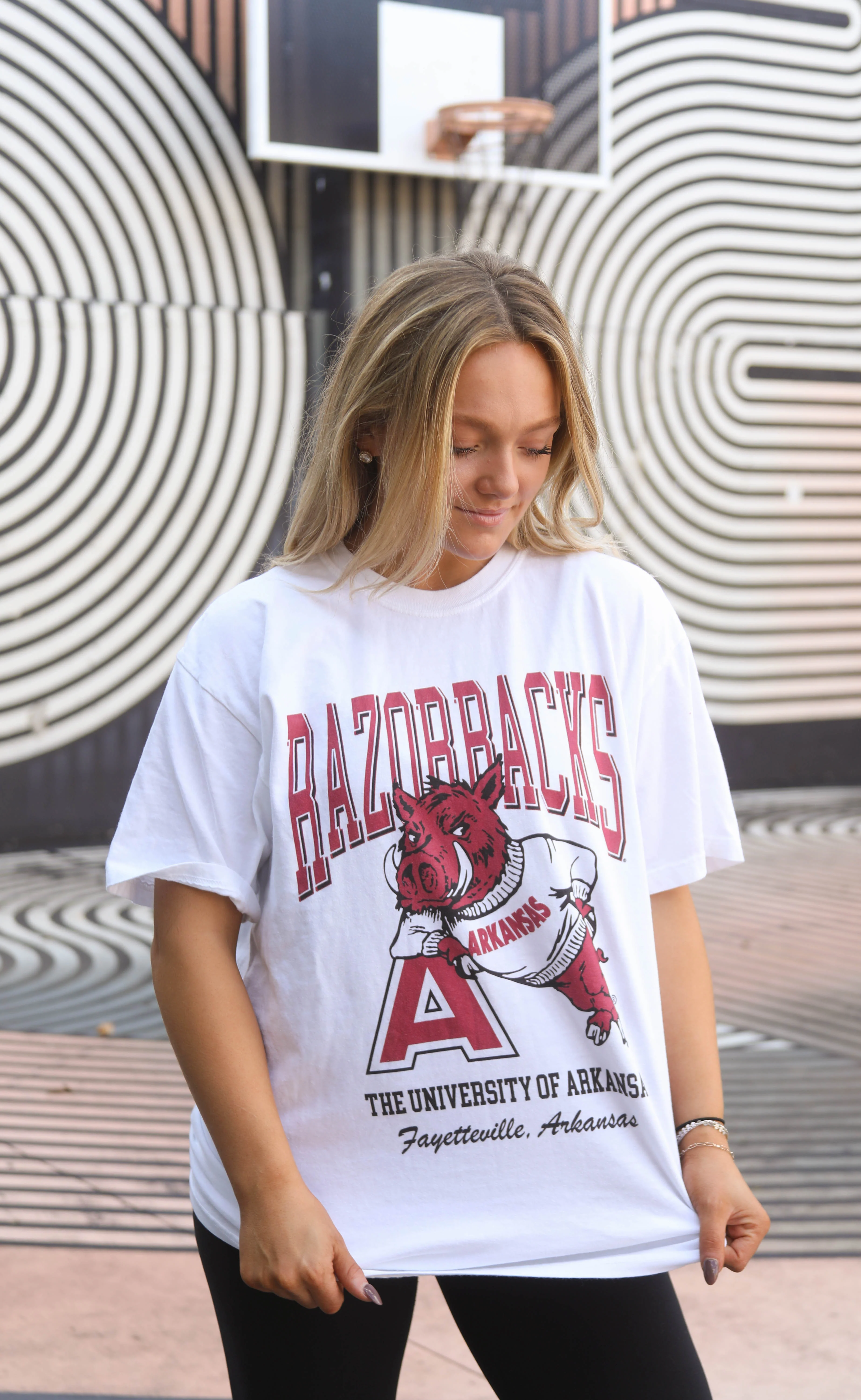 charlie southern: razorbacks vault tee
