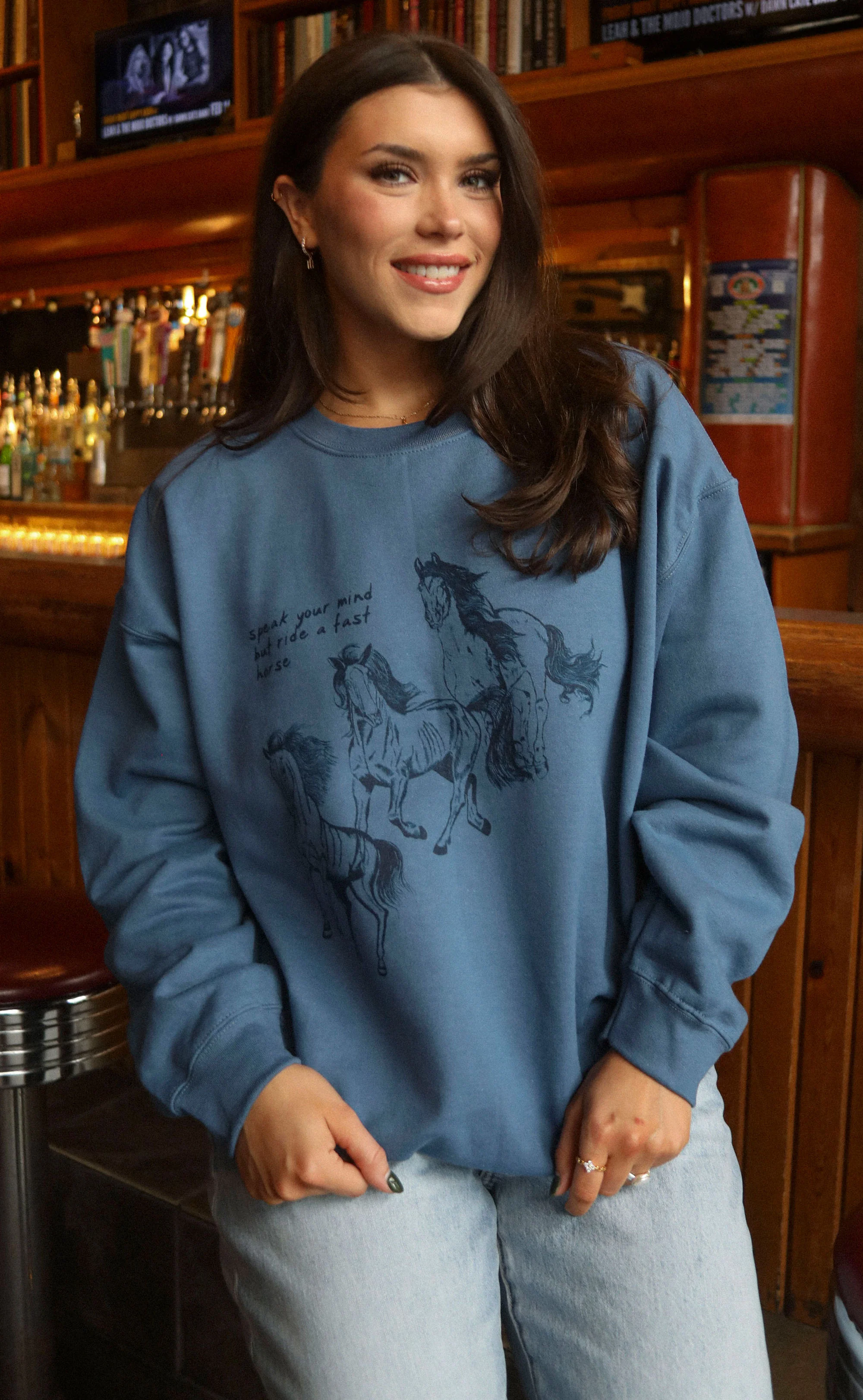 charlie southern: ride a fast horse sweatshirt - Image 2