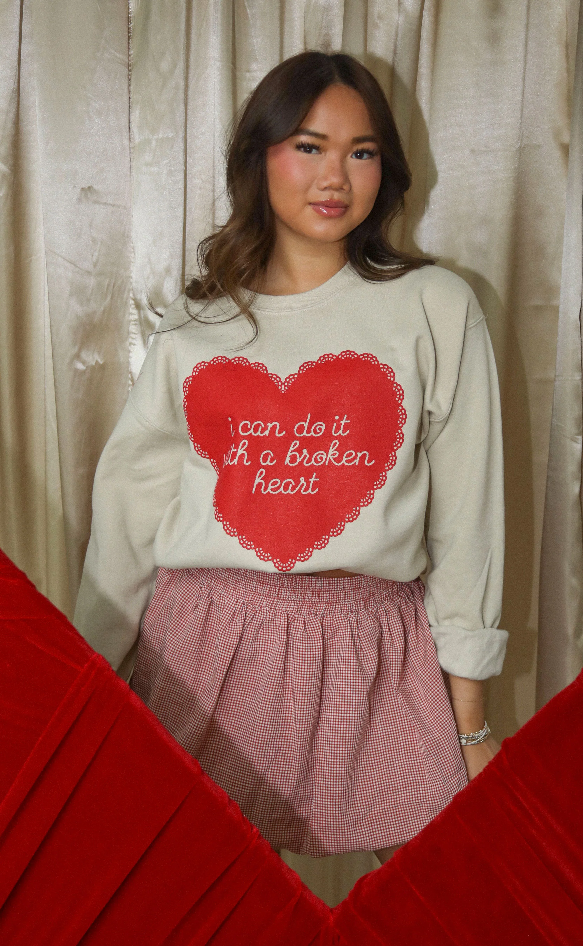 friday + saturday: broken heart sweatshirt - Image 6