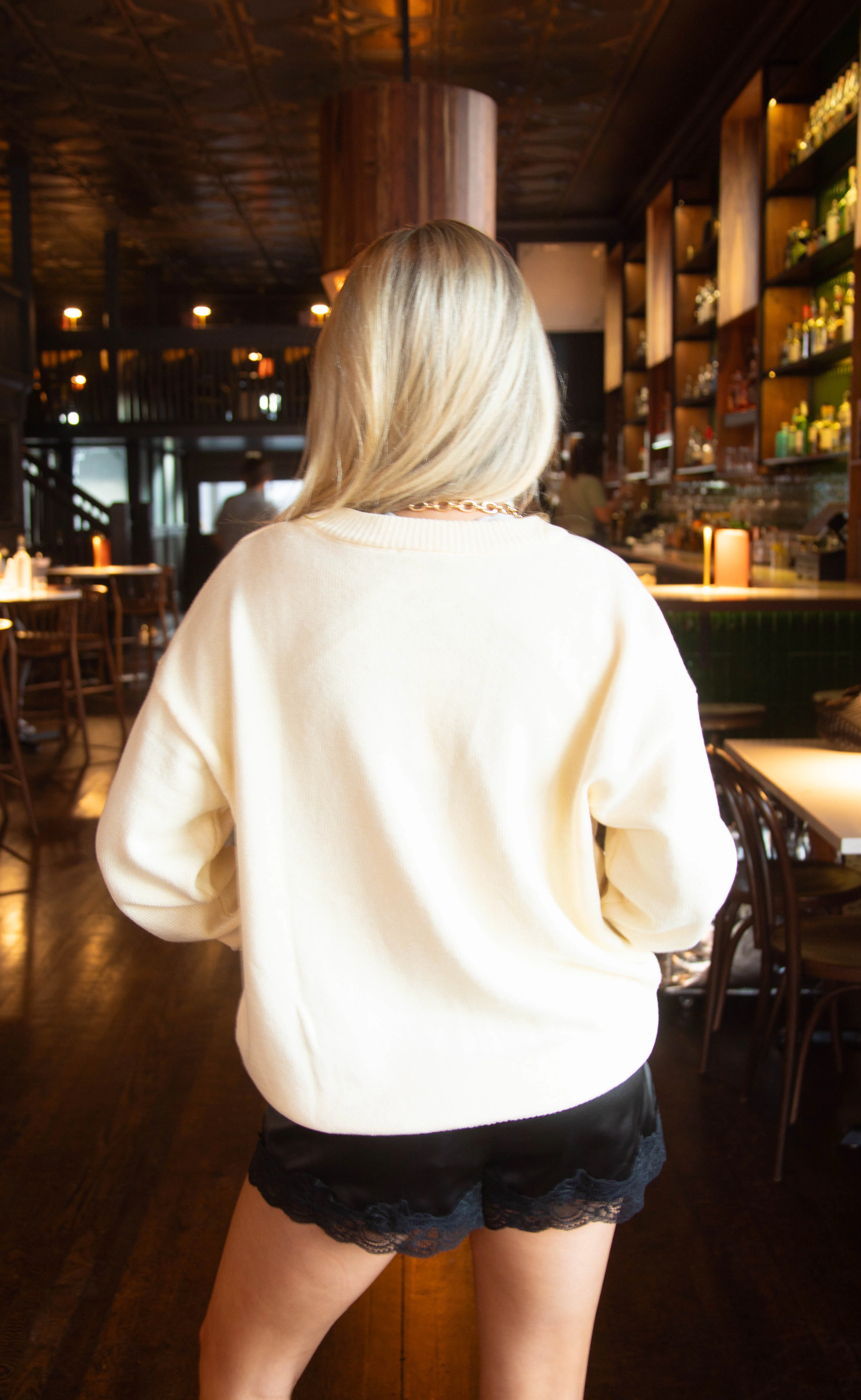 shaken not stirred martini beaded sweater - Image 4